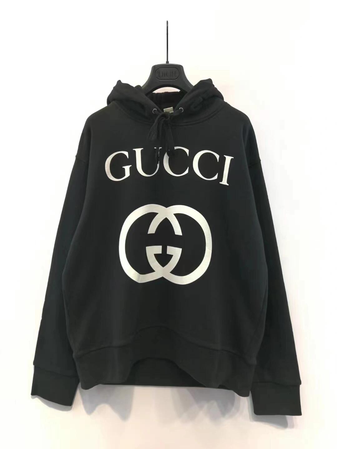 Double G two-tone classic hooded sweatshirt