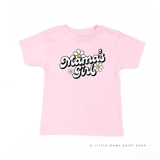 DAISY - MAMA'S GIRL - w/ Full Daisy on Back - Short Sleeve Child Shirt