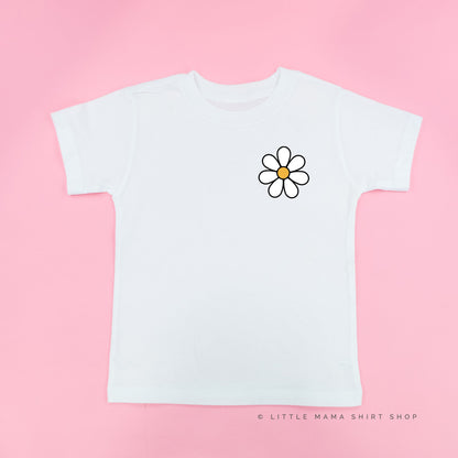 Pocket Daisy on Front w/ Have a Great Daysy on Back - Short Sleeve Child Shirt