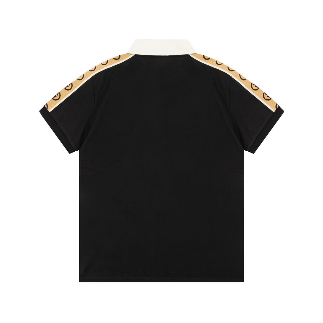 Double G Patchwork Polo Shirt