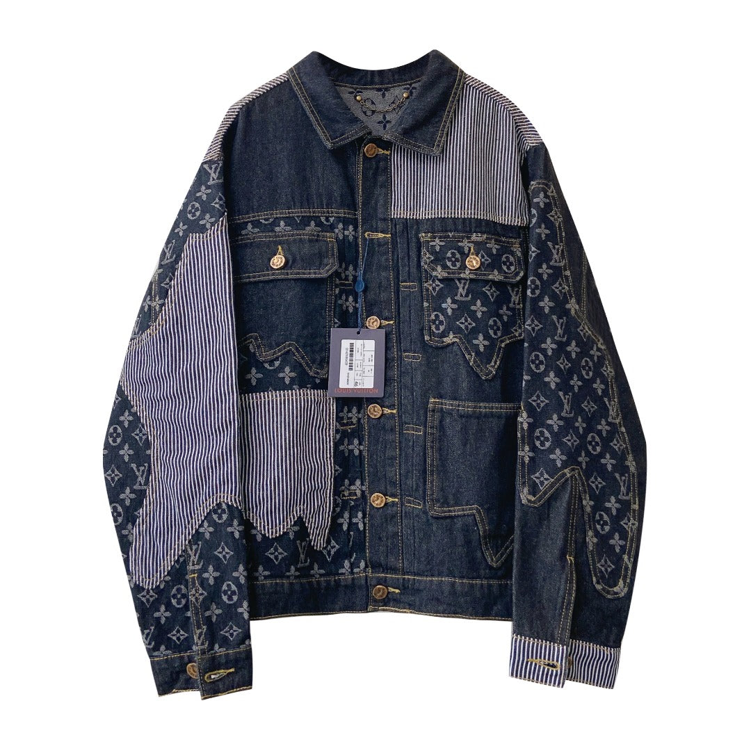 All Over Print Denim Jacket