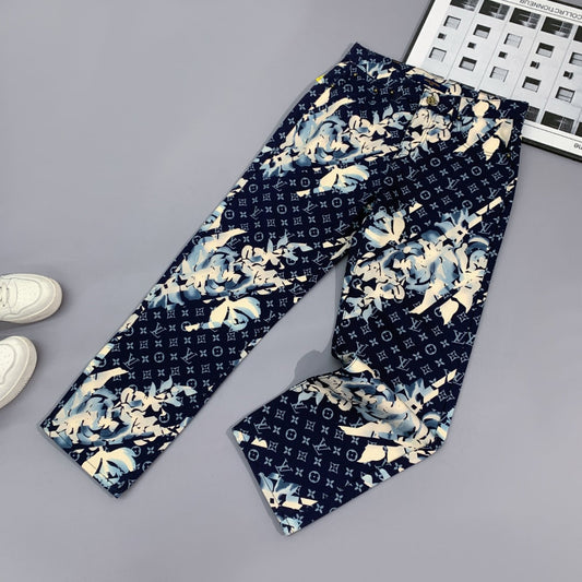 Floral Denim All Over Print Jeans