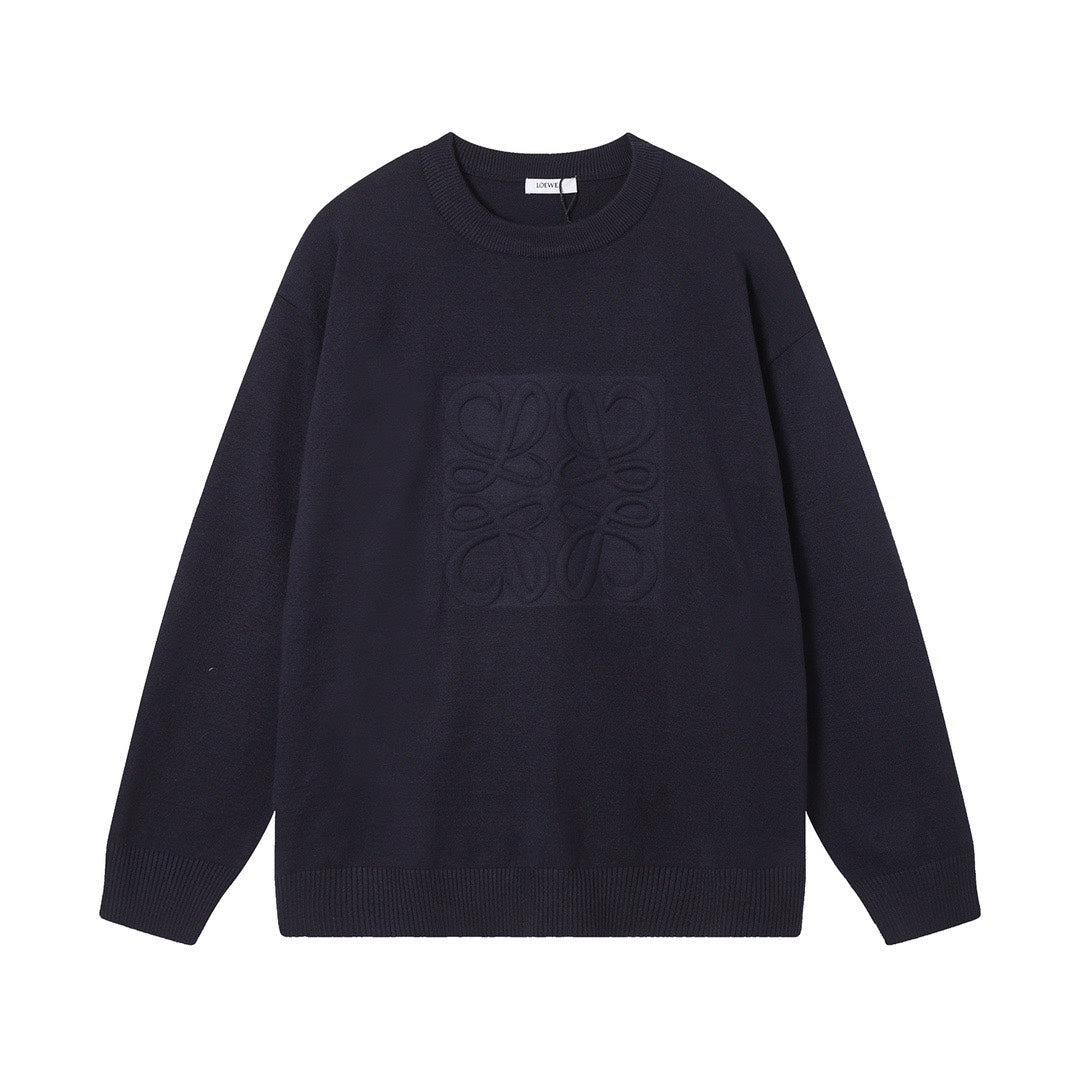 Unisex embossed sweater