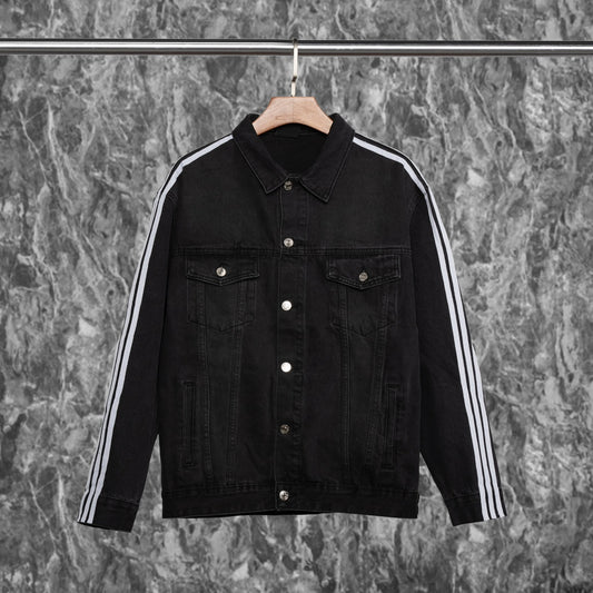 Three stripe denim jacket