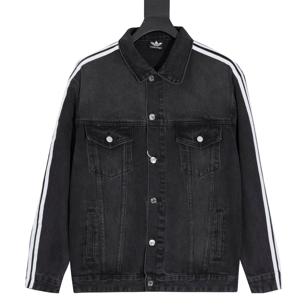 Three stripe denim jacket