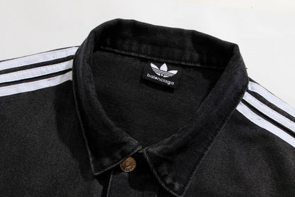 Three stripe denim jacket