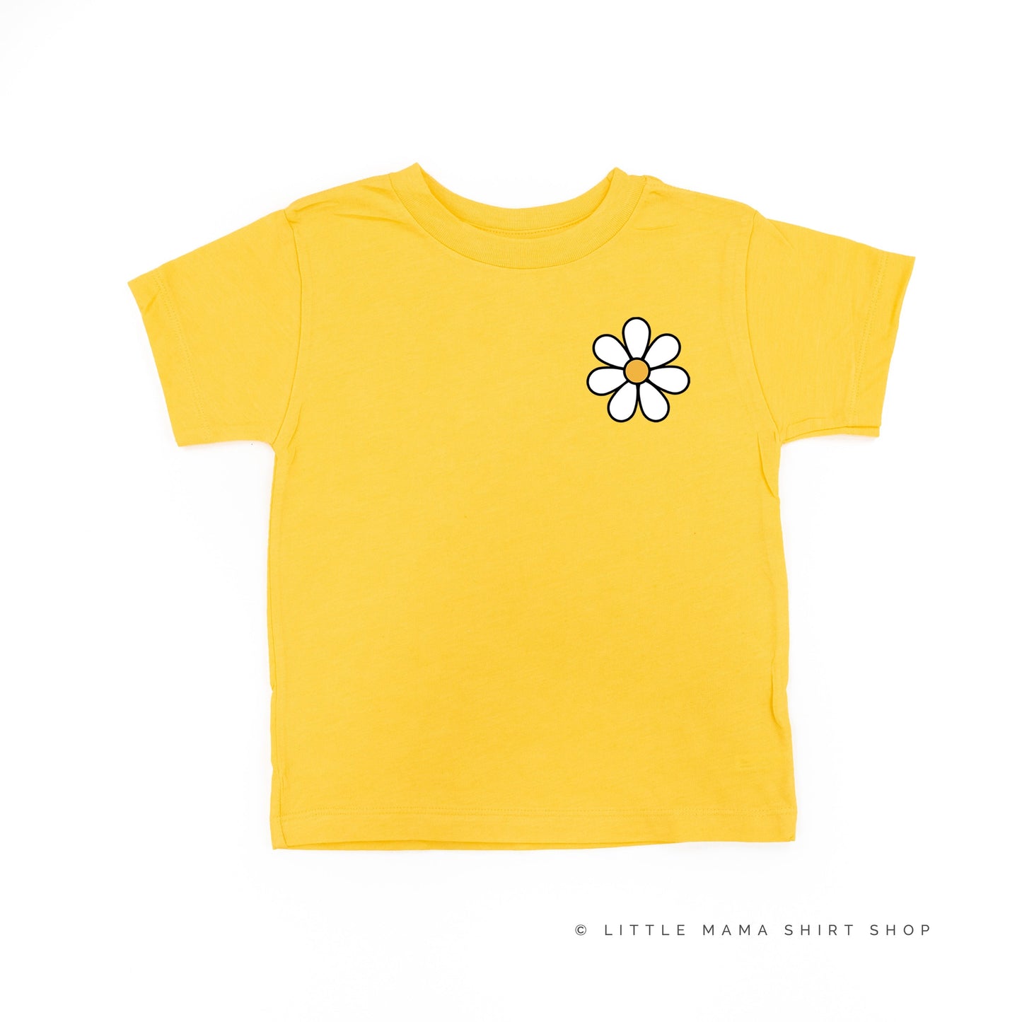 Pocket Daisy on Front w/ Have a Great Daysy on Back - Short Sleeve Child Shirt